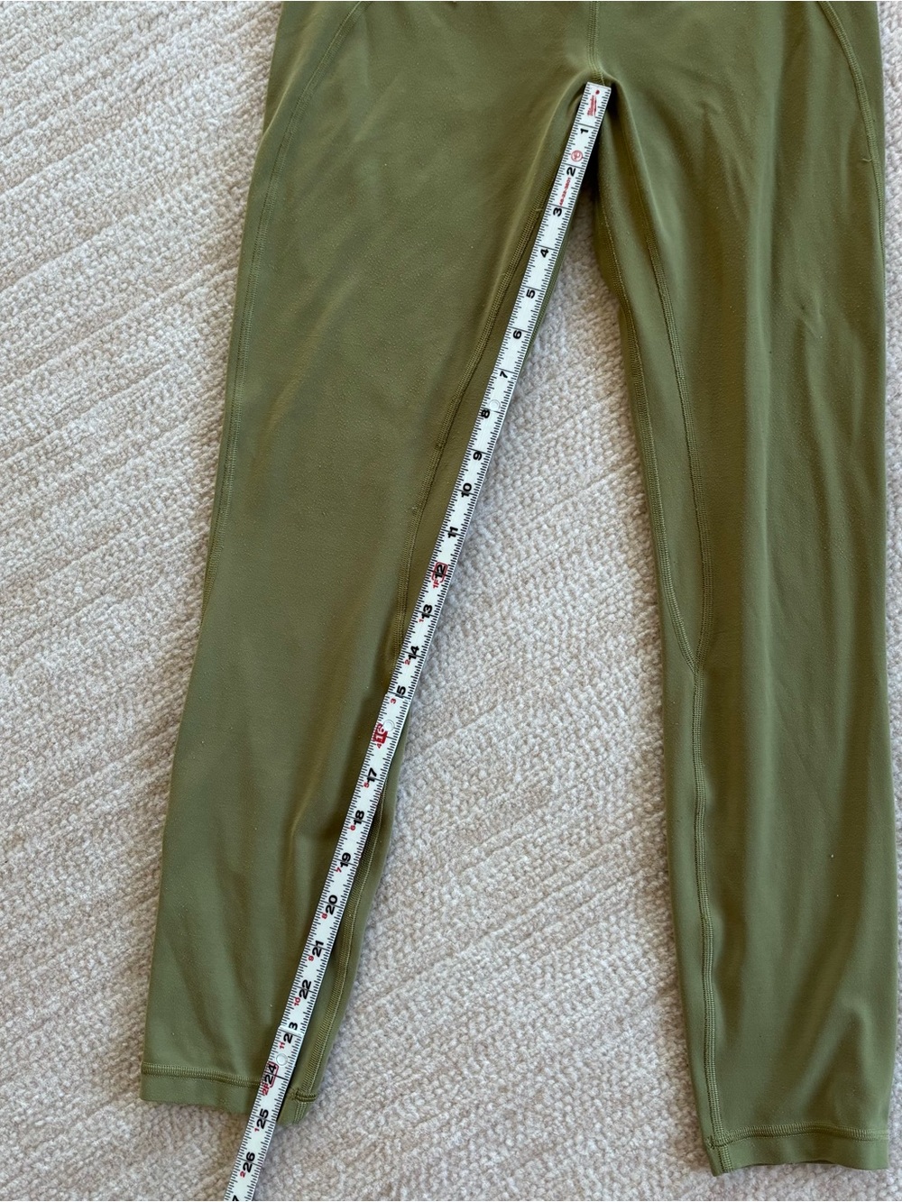 lululemon athletica Olive Green High-Rise Leggings size 6 - Picture 9 of 11